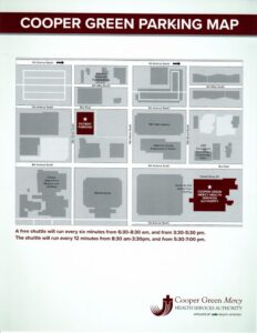 Parking for the Jefferson County Veterans Service Office map